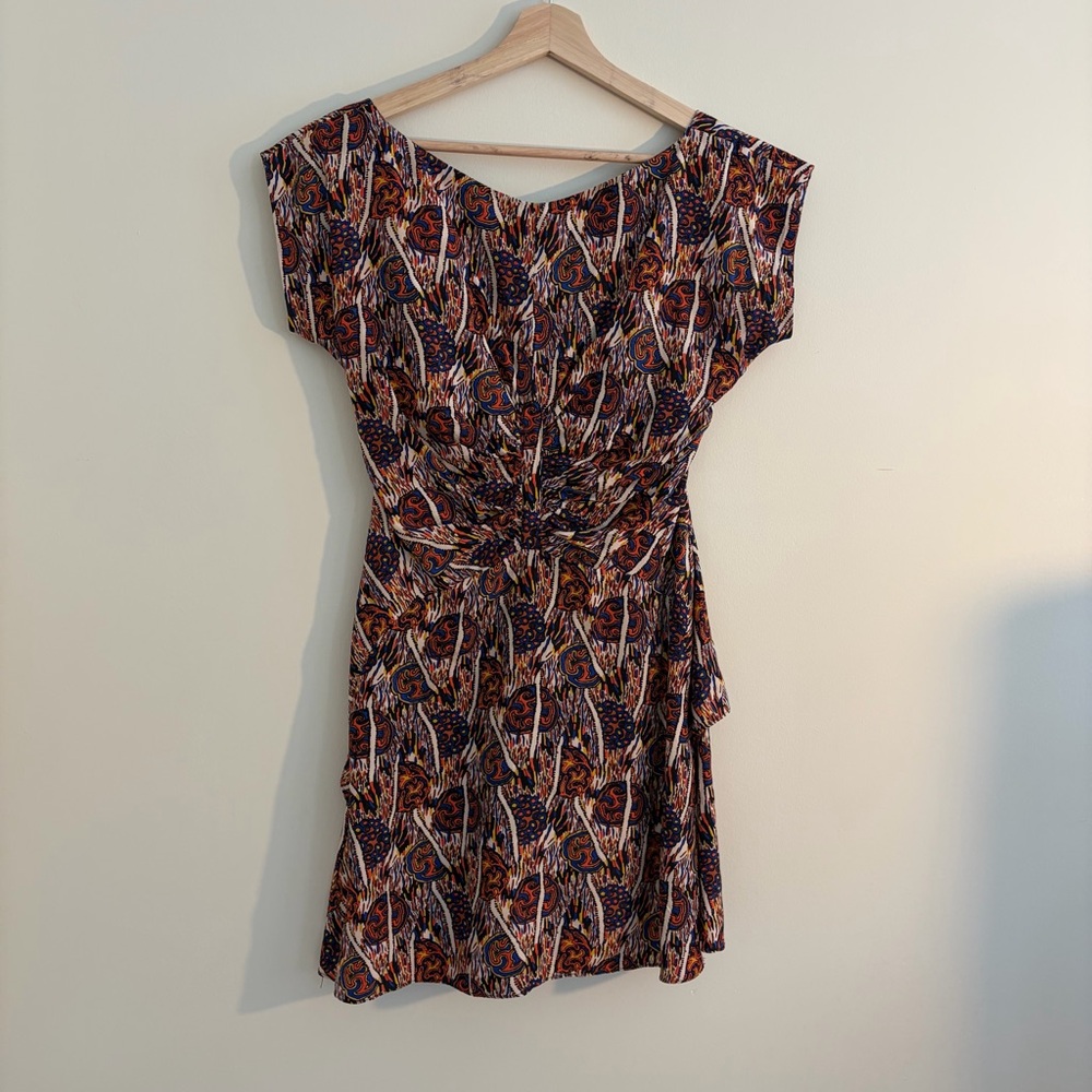Rachel Comey Abstract Print Boatneck Dress